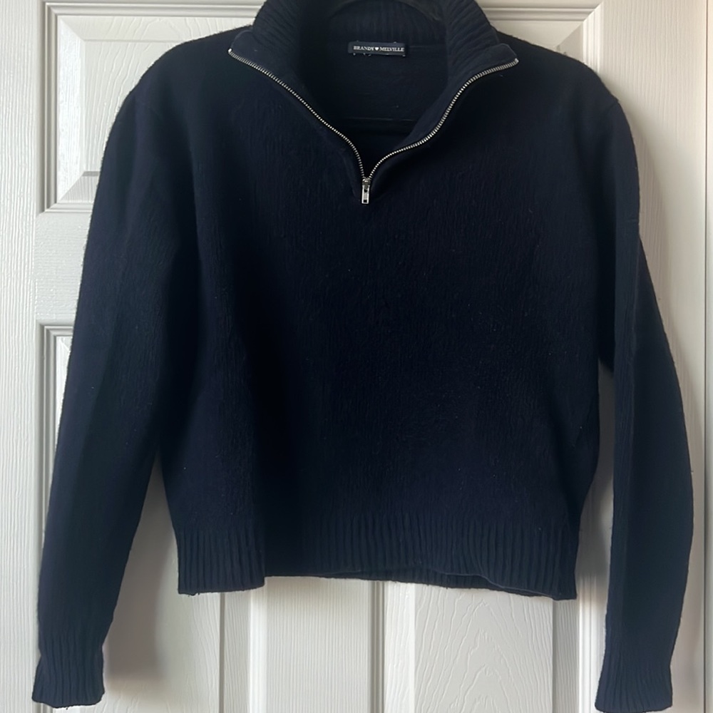 Brandy Melville Wool Zip Up - S